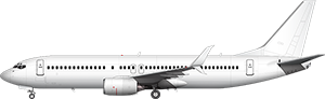 Boeing 737-800 (Scimitar Winglets) Passenger illustration