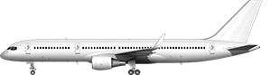Boeing 757-200 (winglets) Passenger illustration