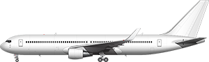 Boeing 767-300 (winglets) Passenger illustration