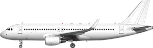 Airbus A320 (sharklets) illustration
