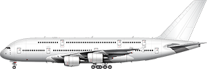 Airbus A380-800 Passenger illustration