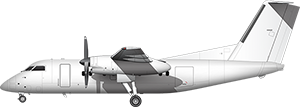 De Havilland (Bombardier) DHC-8-100 Dash 8 / 8Q illustration