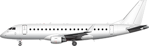 Embraer 175 (Enhanced Winglets) illustration