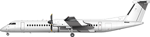 De Havilland (Bombardier) DHC-8-400 Dash 8Q illustration